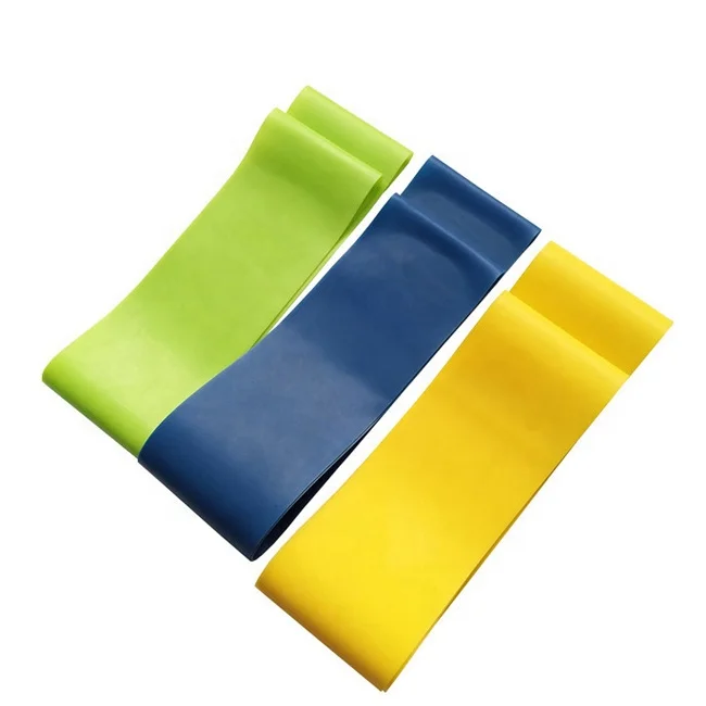 

Fitness Equipment Pilates Sports set of 3/4/5 resistance training bands rubber, Blue/yellow/green/red/black