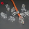 LY-US073-C6 RJ45 Cat6 8P8C Feed Through Connector cat6 shielded rj45 utp plug