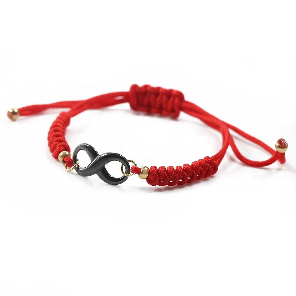 

Handmade Red Braided Rope With Bow-Knot Friendship Bracelets, N/a