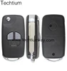 High quality 2 button blank remote car key case with logo folding flip car key shell replacement locksmith supplies for Suzuki