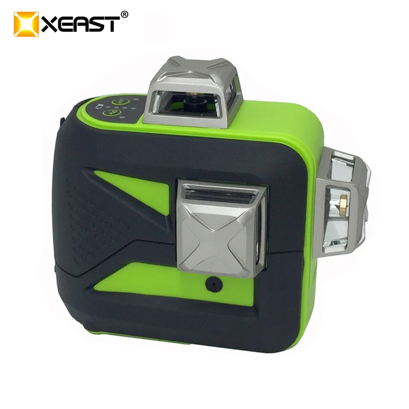 XEAST 2019 NEW 12 Lines 3D Cross Line Green Laser Level Self-Leveling Green Beam with Laser Receiver