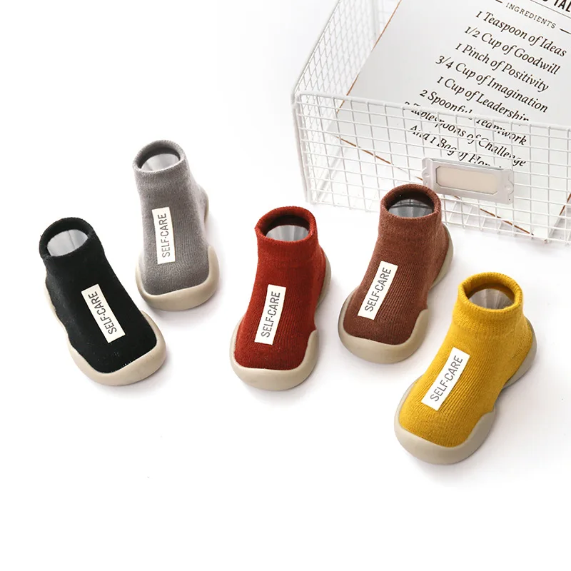 Fashion Baby Rubber Sole Socks Indoor Shoe Sock for Newborn