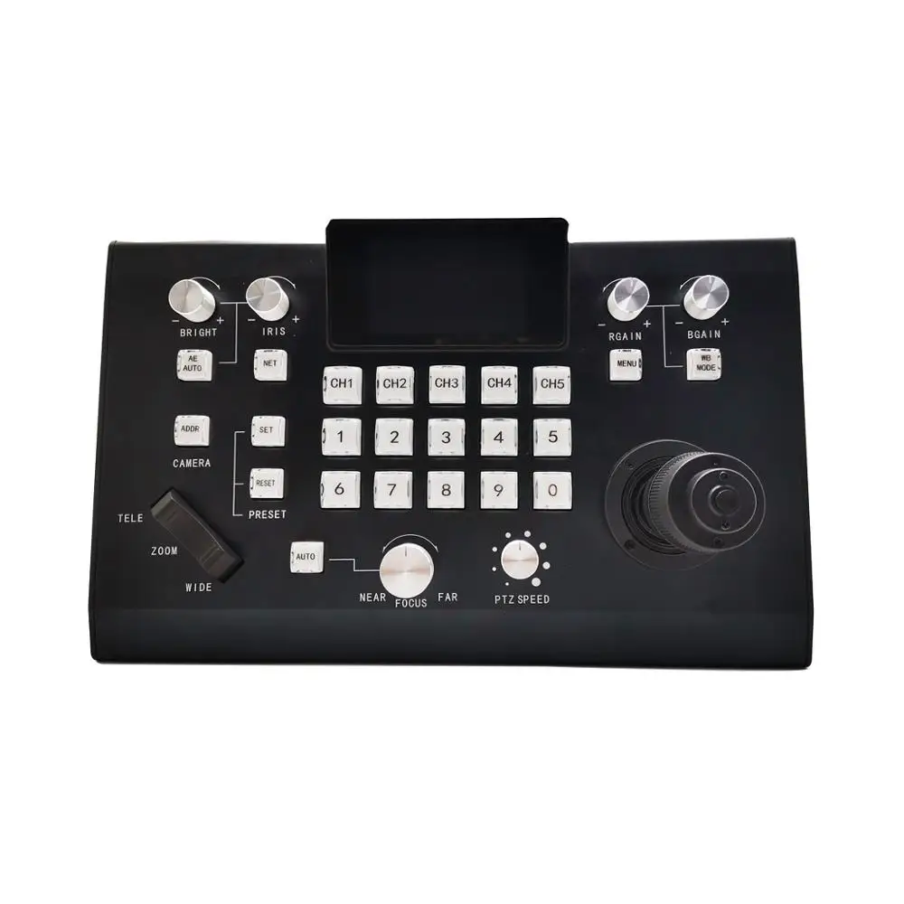 

Multifunctional Optical 3D joystick video broadcast keyboard controller for broadcasting