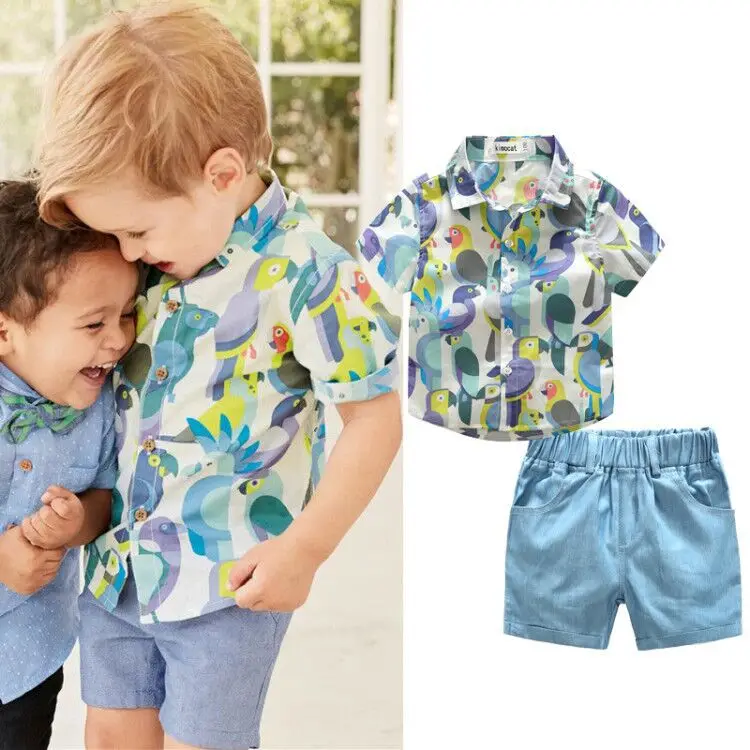 2019 New trend clothing boy set children's boutique clothing outfits toddler boys clothes