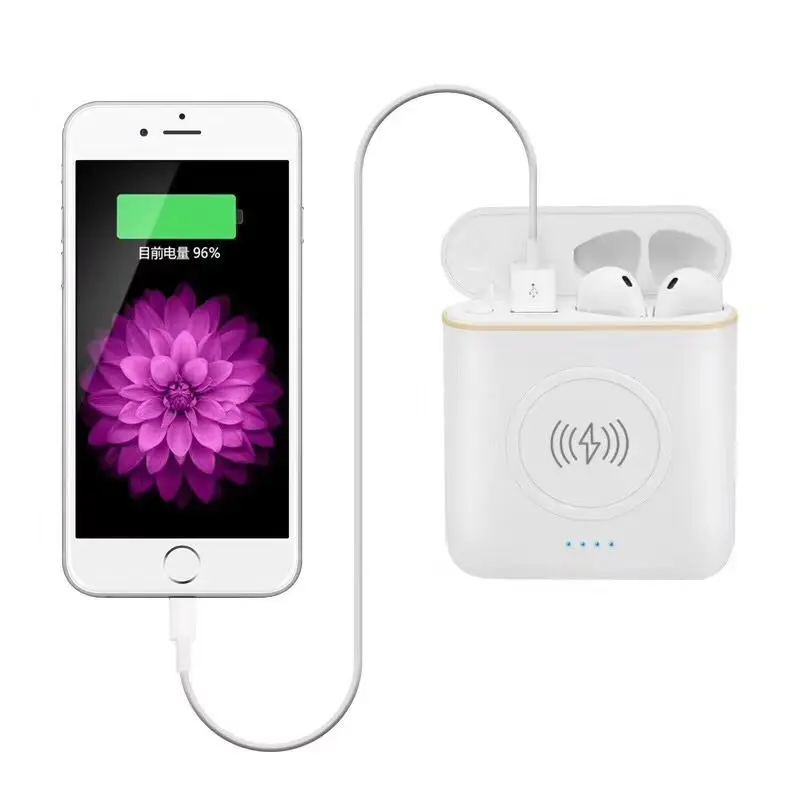 

New 3 in 1 XT6 TWS powerbank mobile accessories stereo earphone with charging case for wireless charging dock, N/a