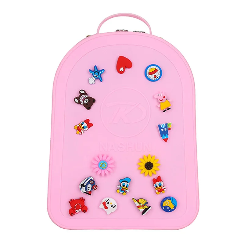 

Wholesale 7 Colors Fashion Silicone Bag Cartoon School Backpack for Children, 7 color