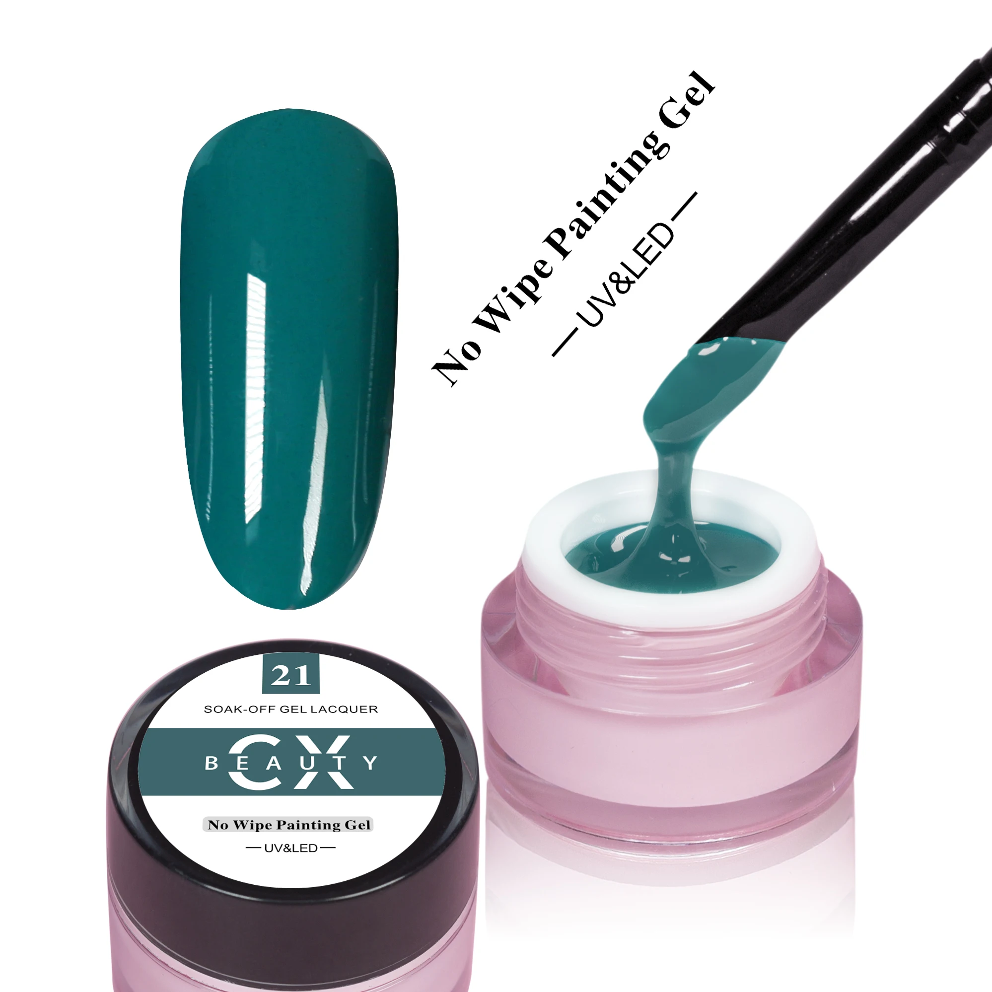 

No wipe painting Gel Stamping Gel Nail Polish Clear Printing High Quality 8ml gel, 24colors, according to color chart
