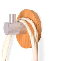 

Self Adhesive Bamboo Hook For Clothes Hat Key Towel In Kitchen Bathroom