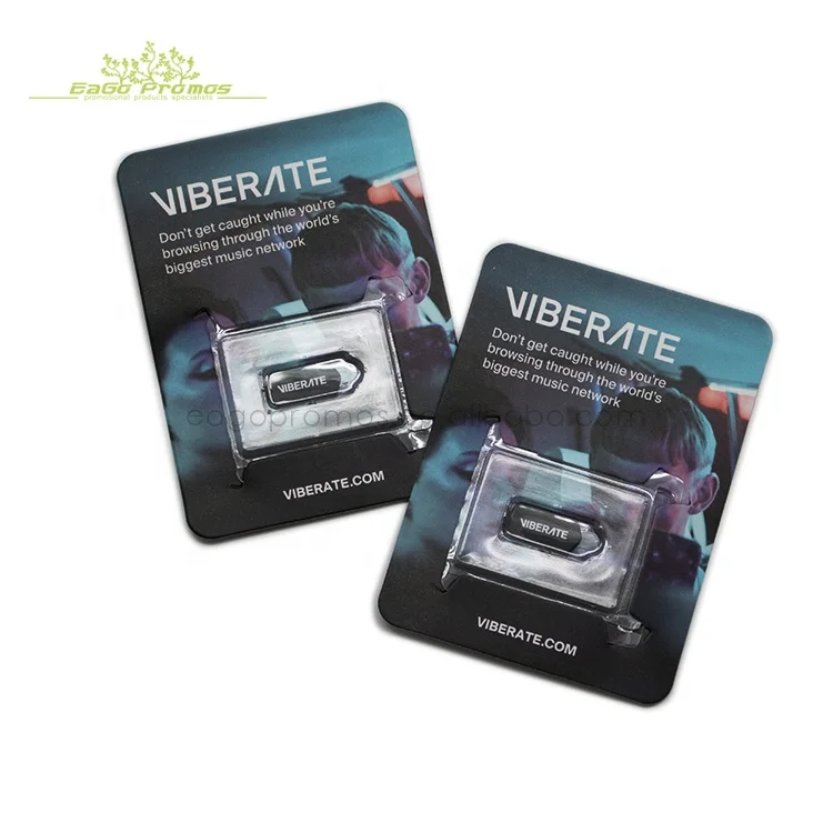 

Shanghai eagopromos OEM design webcam cover for laptop, tablet with customized backcard design