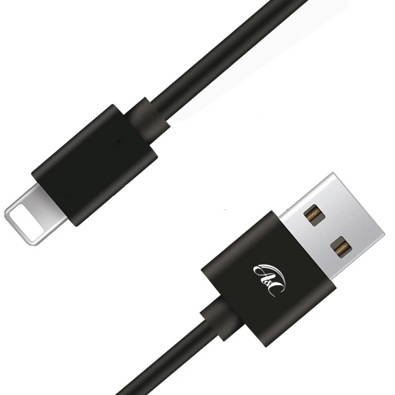 

A&C Small Multiple Fast Charging Mobile Phone Lightning To Usb Cable, Black/white/red/customized