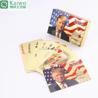 

Trump image 24K Gold silver playing cards