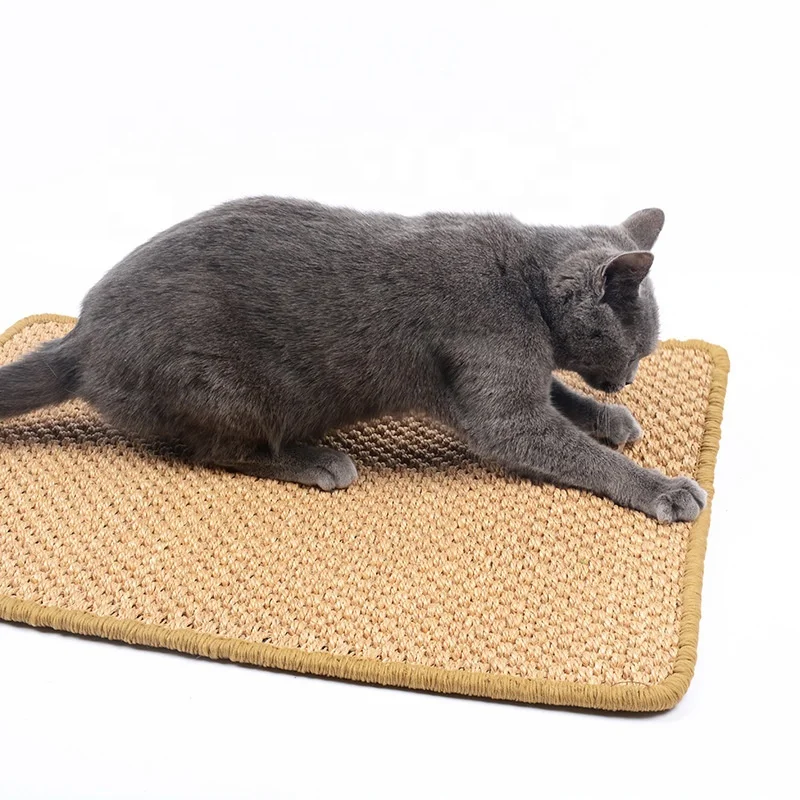 Factory Hotselling Custom Cat Sisal Play Mat Cat Scratch Mat Cat Scratcher