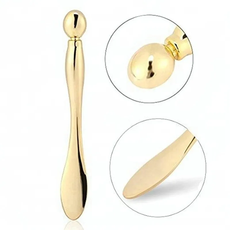 

Alloy Facial Mask Spoon Anti Wrinkle Eye Fatigue Massage Stick Cream, Gold;rose gold;silver