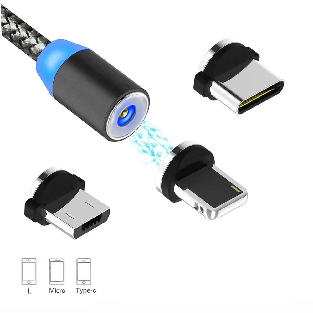 

Hot Sale 360 Degree Magnetic USB Charging Cable 3 in 1 for Cell Phone