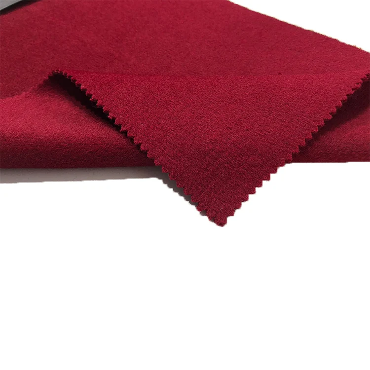 
hot sale stock sweater brushed double side woven merino wool fabric 