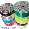 Outside diameter 8mm inside diameter 5.5mm PU8*5.5 100m pu hose 8mm pneumatic pipe air tubing polyurethane tube