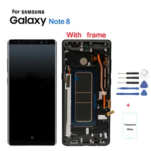 Original 6.3'' Lcd For Samsung Galaxy Note8 N9500 N950f N900d N900ds Display Touch Screen Digitizer With Frame