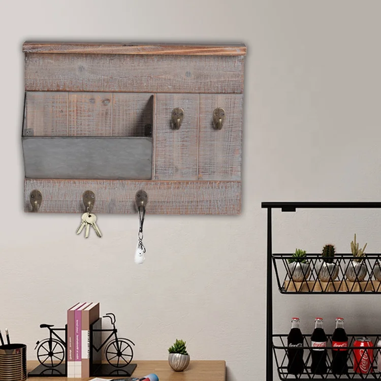 

Mayco Entryway Storage & Organization Ideas Decorative Wood Wall Mounted Key Hooks, Natrual wood