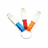 Portable gift keychain usb Charging data cable for mobile phone