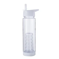 

Hot selling stock island TV show bpa free 700ml water bottle tritan fruit infuser water bottle