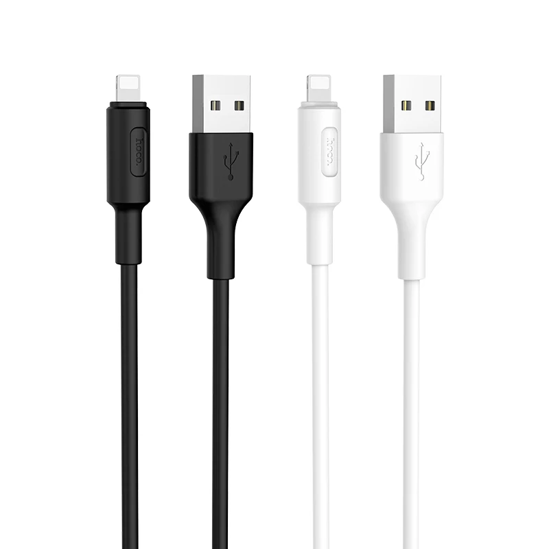 

Hoco X25 Oxygen-Free Copper Wire Charging Data Cable For iPhone, Black&white