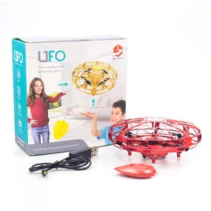 UFO toy Interactive Hand Motion Sensor Control UFO Gesture Flying Drone with Obstacle Avoidance and height hold