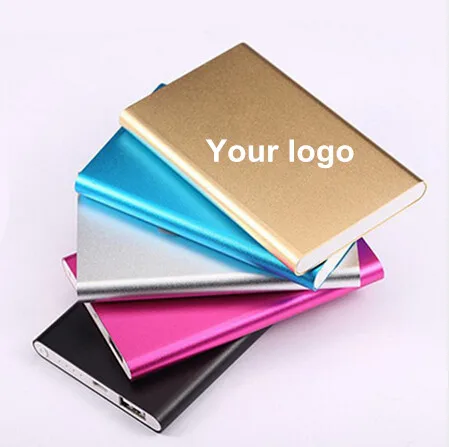 2019 custom logo  power bank, Ultra-thin type power bank 5000mah/4000mah mobile power for smart phone