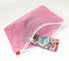 Customized Logo Promotional PVC File Bag Slider Zipper Bag