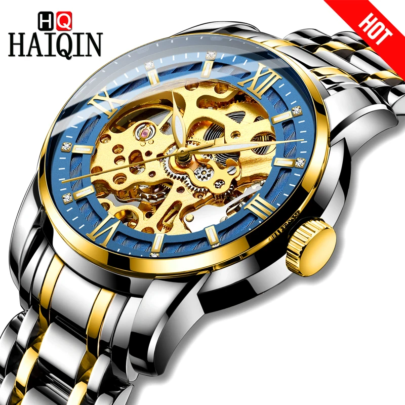 

Customize Men Wrist Luxury Wristwatches Automatic Mechanical Watch Skeleton Watches, N/a