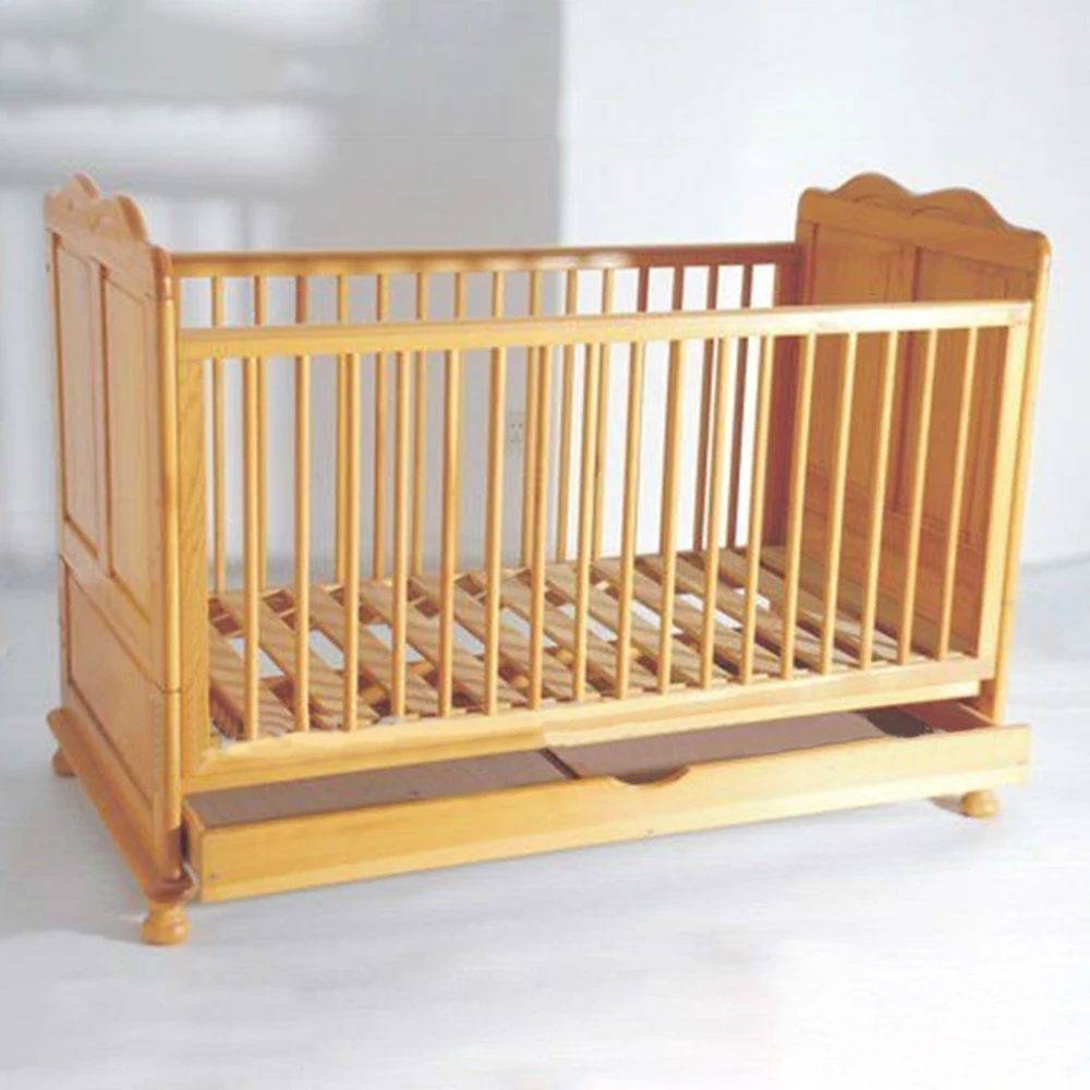 wooden baby cots with drawers