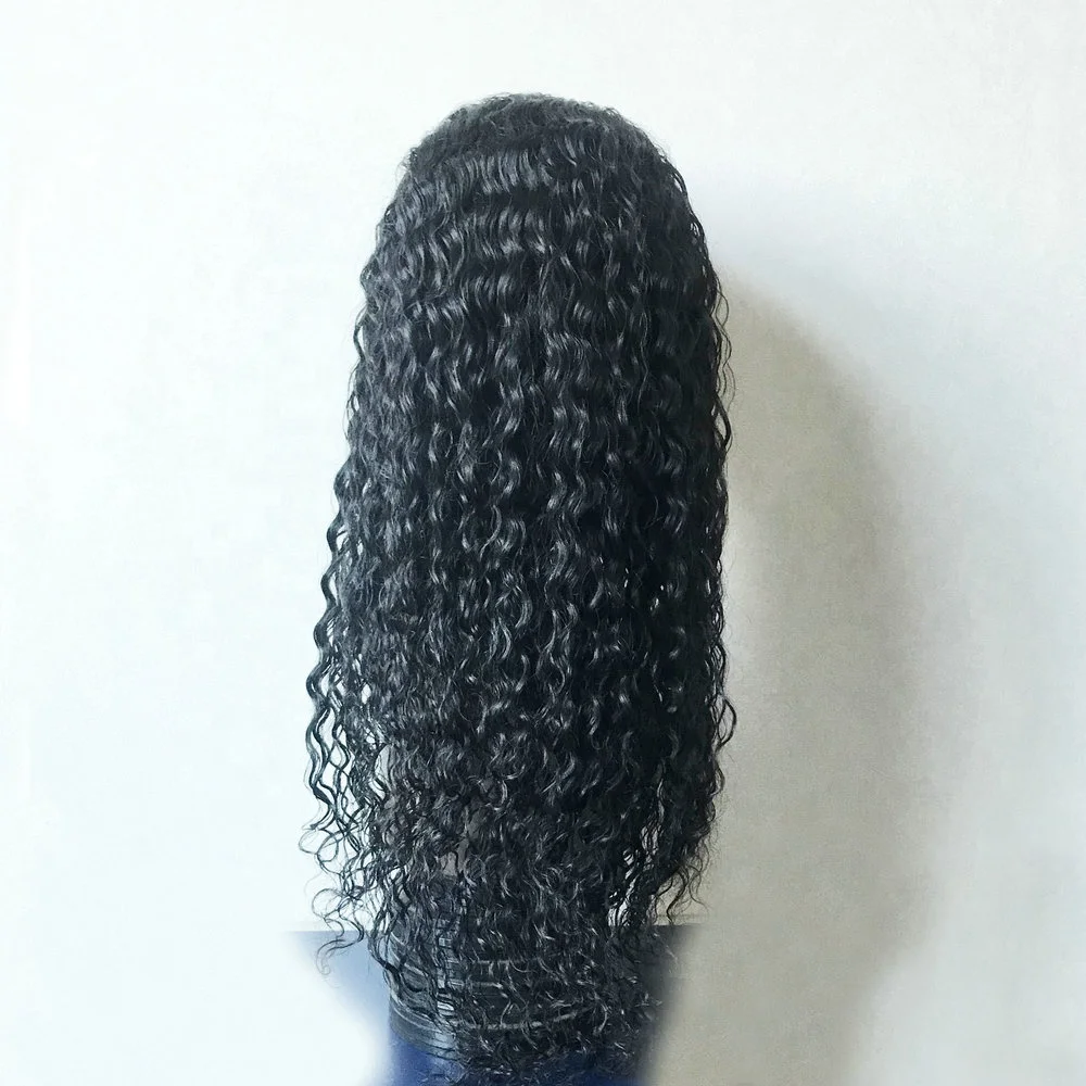 

thick density loose wave deep curly 100% top quality wet and wavy remy hair afro kinky curl lace front wigs for black women, Accept customer color chart