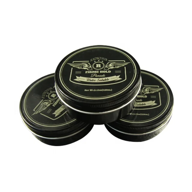 

Water based firm hold strong styling private label max shine for curly hair natural barber pomade, Brown and any colors