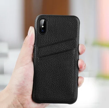 New Arrival Ultra Slim Design Soft Card/ID Holder Slots Full Leather Cover Case For Apple Iphone XS/XS Max/XR