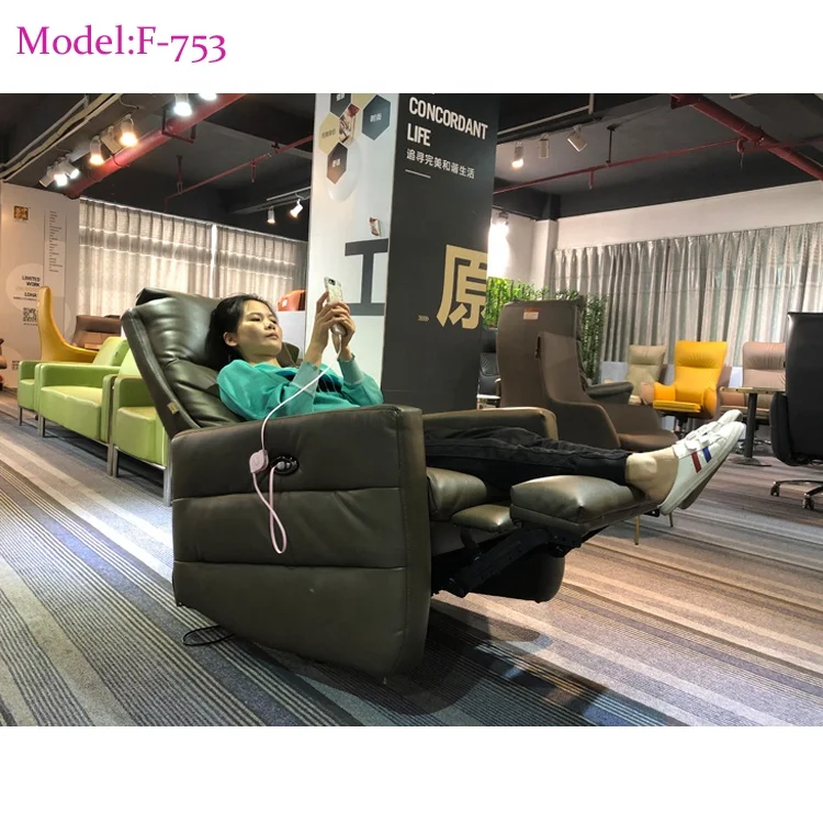 
2019 Modern Single Sofa Electric Recliner Sofa With Feather Filling 