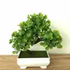 Factory wholesale PENZ011 simulation home decoration dragon grass artificial plant bonsai small plastic tree sale with pot