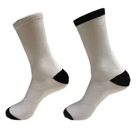 

Custom crew plain polyester black sublimation sock