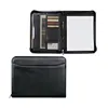 High sale Custom leather document folder a4 pu leather notepad folder leather a4 conference folder black