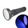 Factory wholesale Customized logo LED Testing UV torch 365nm-400nm uv light 100 UV flashlight