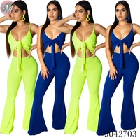 

9042703 Summer hot sexy band suspenders long pants women jumpsuits and rompers moendress