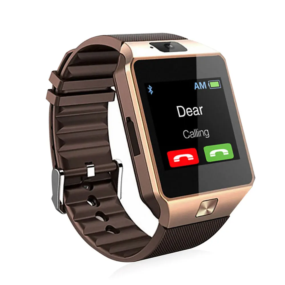 

Droshipping Smart Watch DZ09 With Camera SIM Card Smartwatch, Black white sliver gold