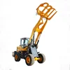 wheel loader with grass fork