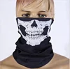 Halloween Party Skeleton Mask Festival Masks Outdoor Multi function Neck Warmer Ghost Half Face Mask Scarves
