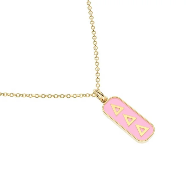 

Custom Men And Women Gold Pink Color Stainless Steel Hollow Love Pendant Charm Necklace For Gift, Pantone color