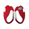 Factory wholesale aluminum bottle opener carabiner keychain with compass