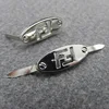 Small order accept metal label nickel color metal badge for bags