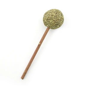 Leyou pet catnip lollipop toys Compressed Catnip Ball with Matatabi Molar Sticks for Dental Health of Cats and Kitten