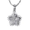 Silver moon and sun pendant