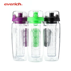Image of 2019 popular love tritan fruit infuser water bottle plastic bottle for juice
