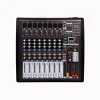 Professional 8 channels Balanced Mono Input MIC/LINE Monitor Output Mixer Audio With MP3 For Veido
