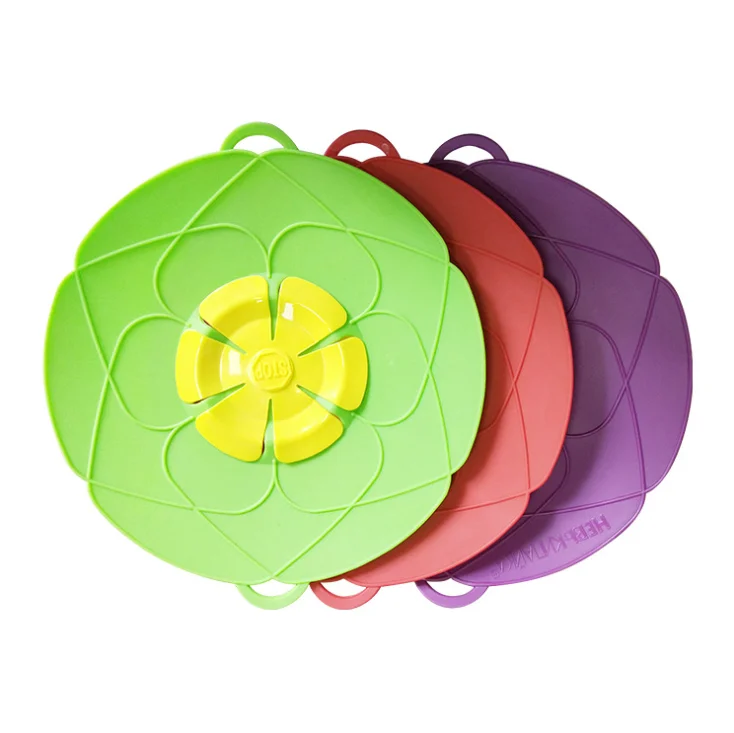 

Wholesale Promotion kitchen tools silicone anti overflow covers silicone pot cover anti overflow lid, Customized